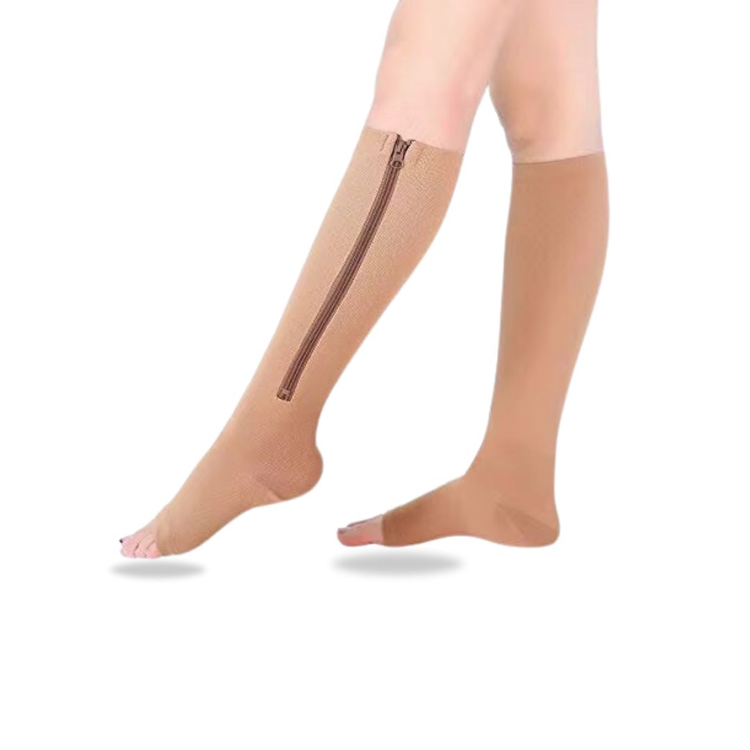Zippered Compression Socks for Women