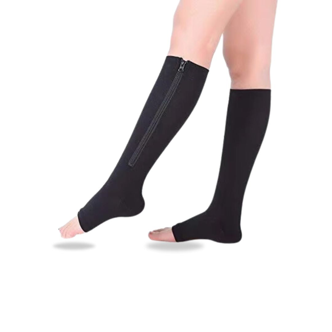 Zippered Compression Socks for Women