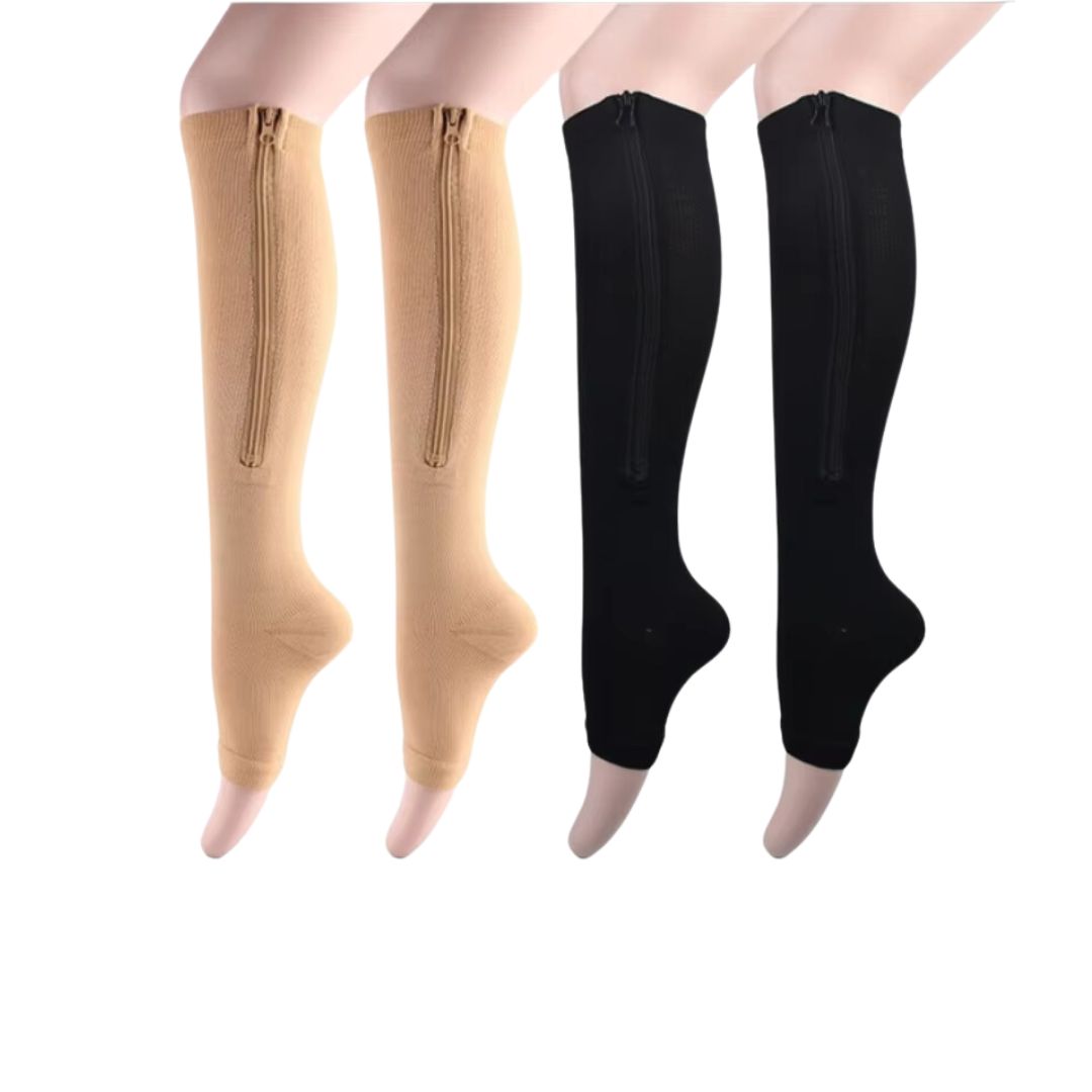 Zippered Compression Socks for Women