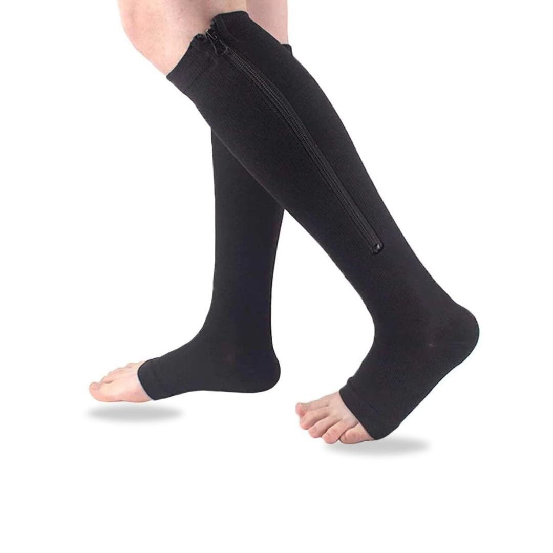 Zippered Compression Socks for Women
